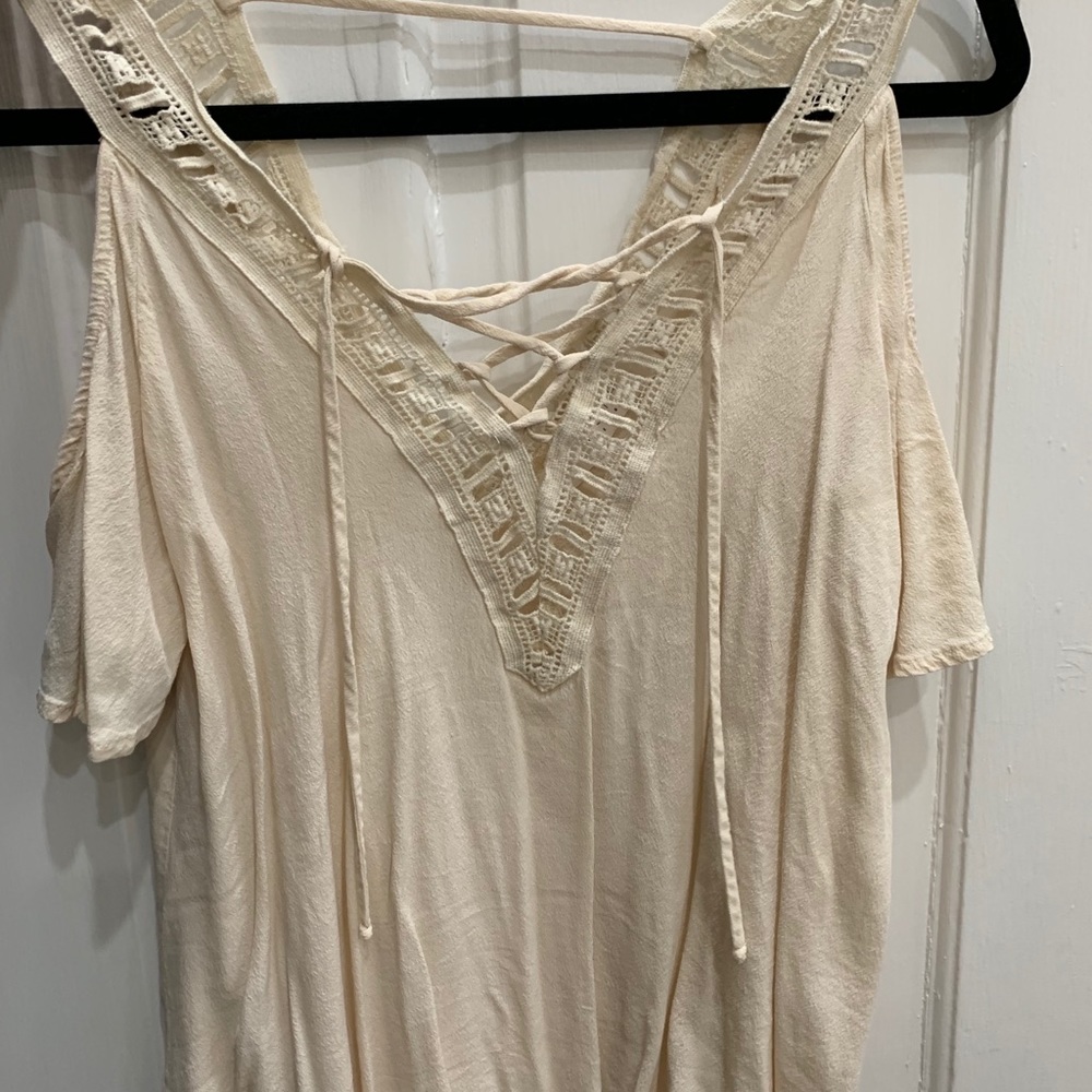 White tie-up ASTR top